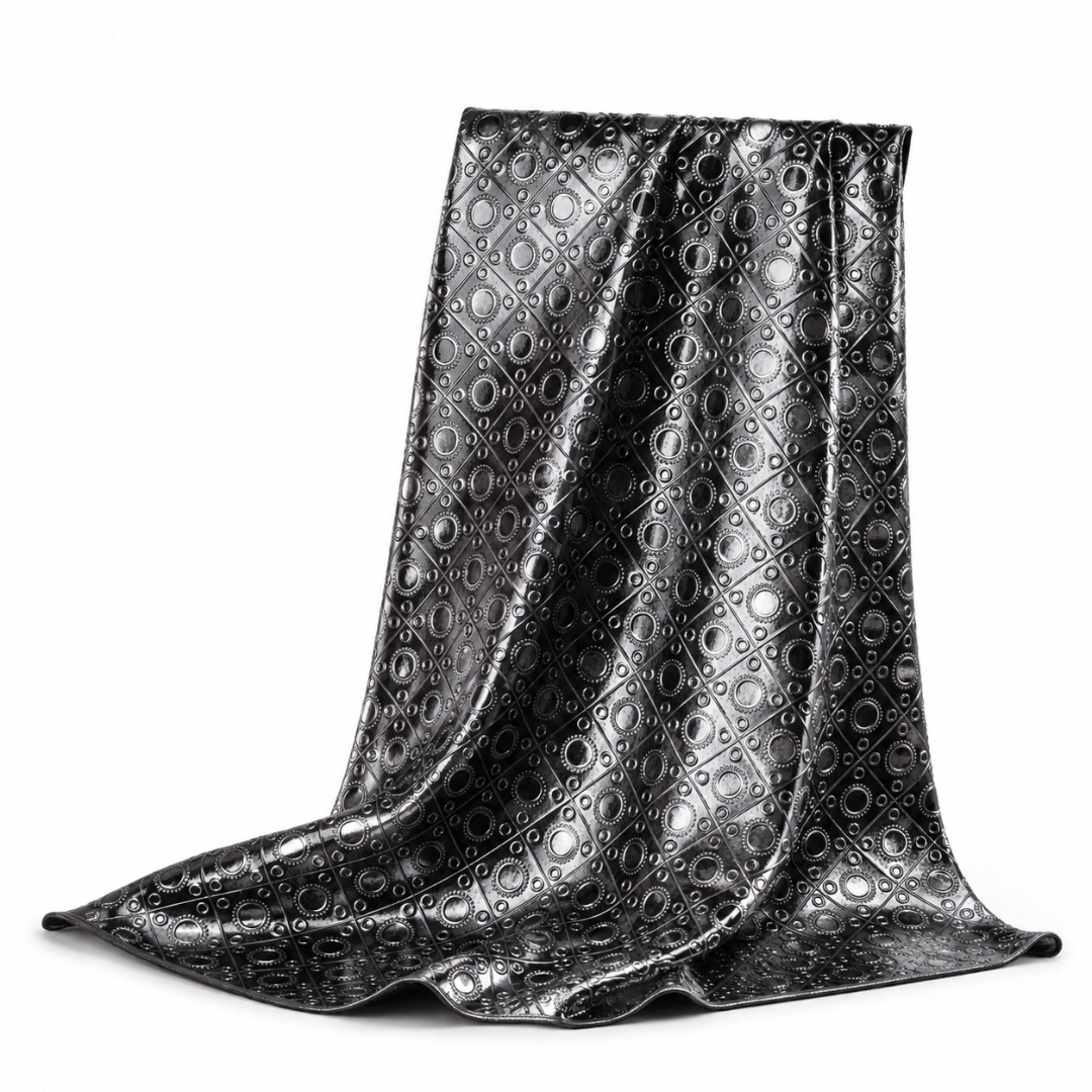 Embossed Monogram Fabric Panel